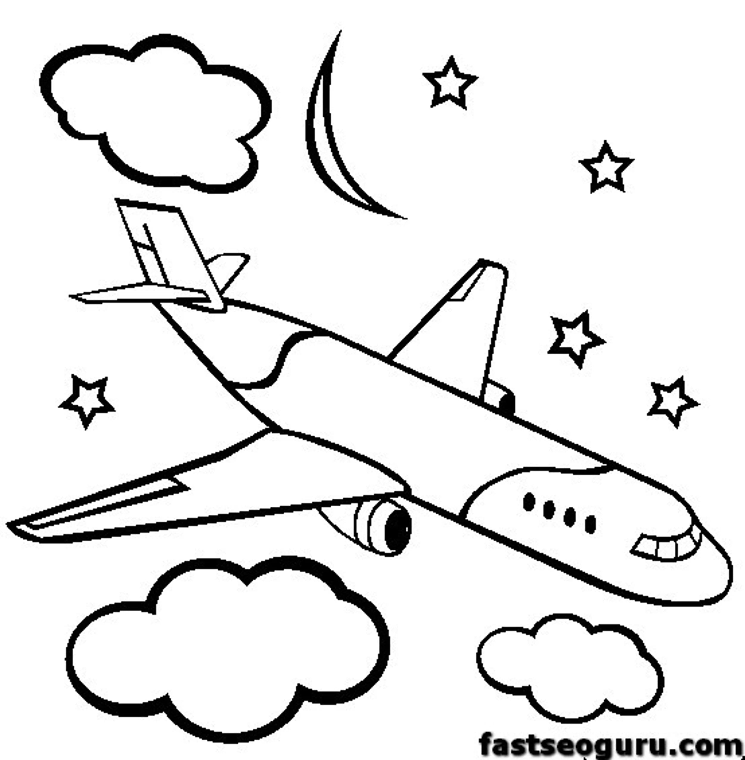 Airplane Coloring Page