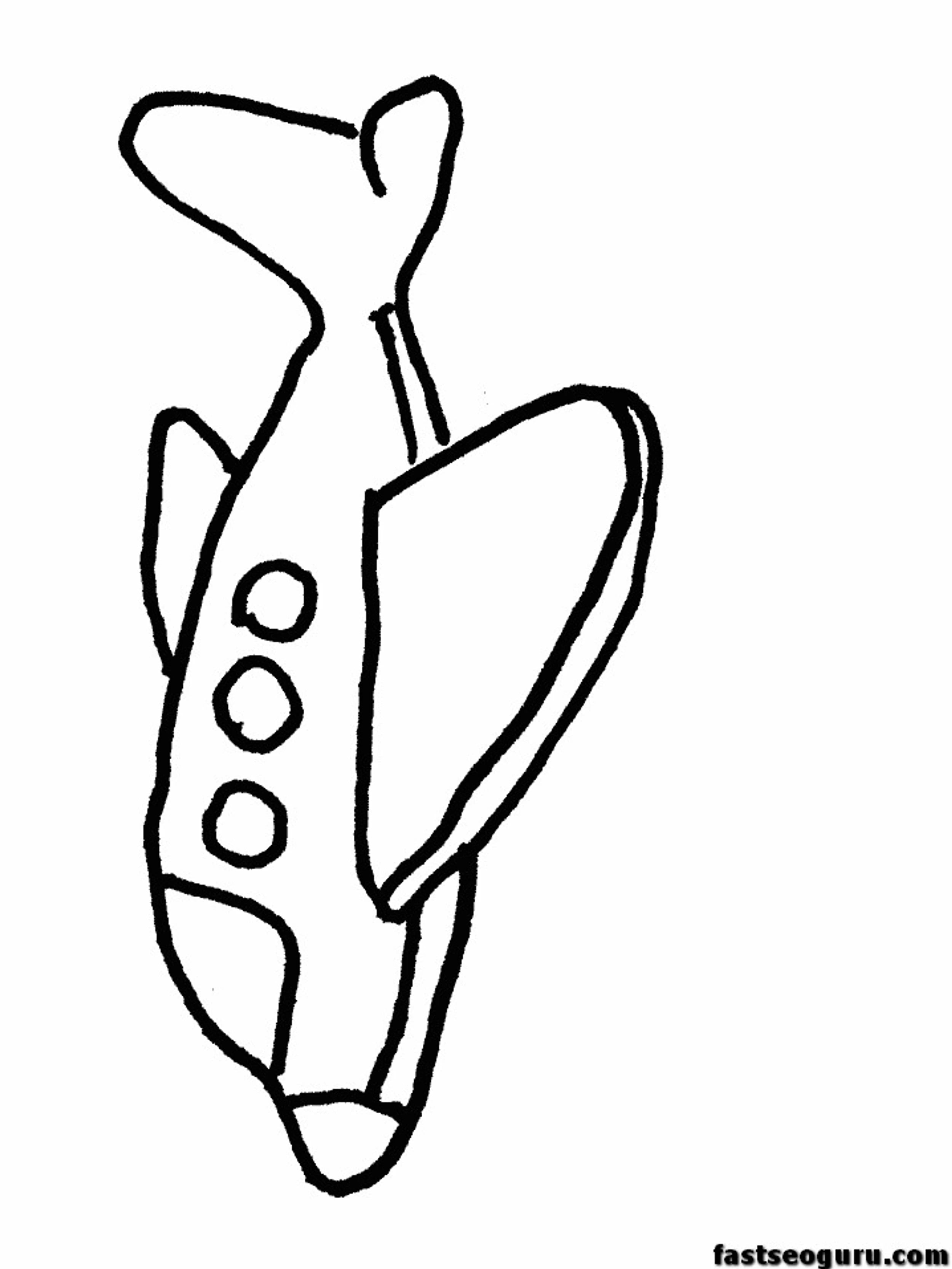 Airplane Coloring Pages For Kids