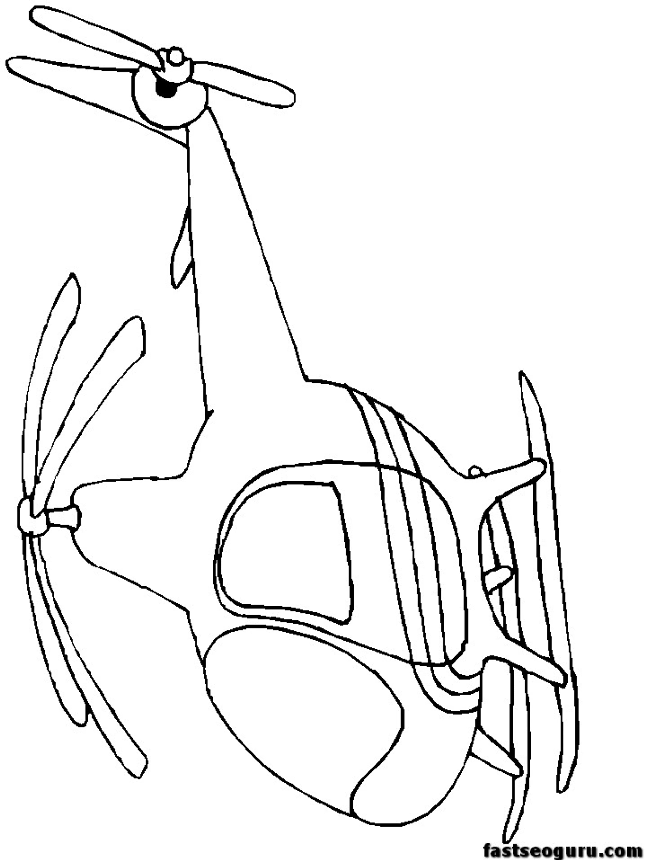 Childrens Coloring Pages Helicopters