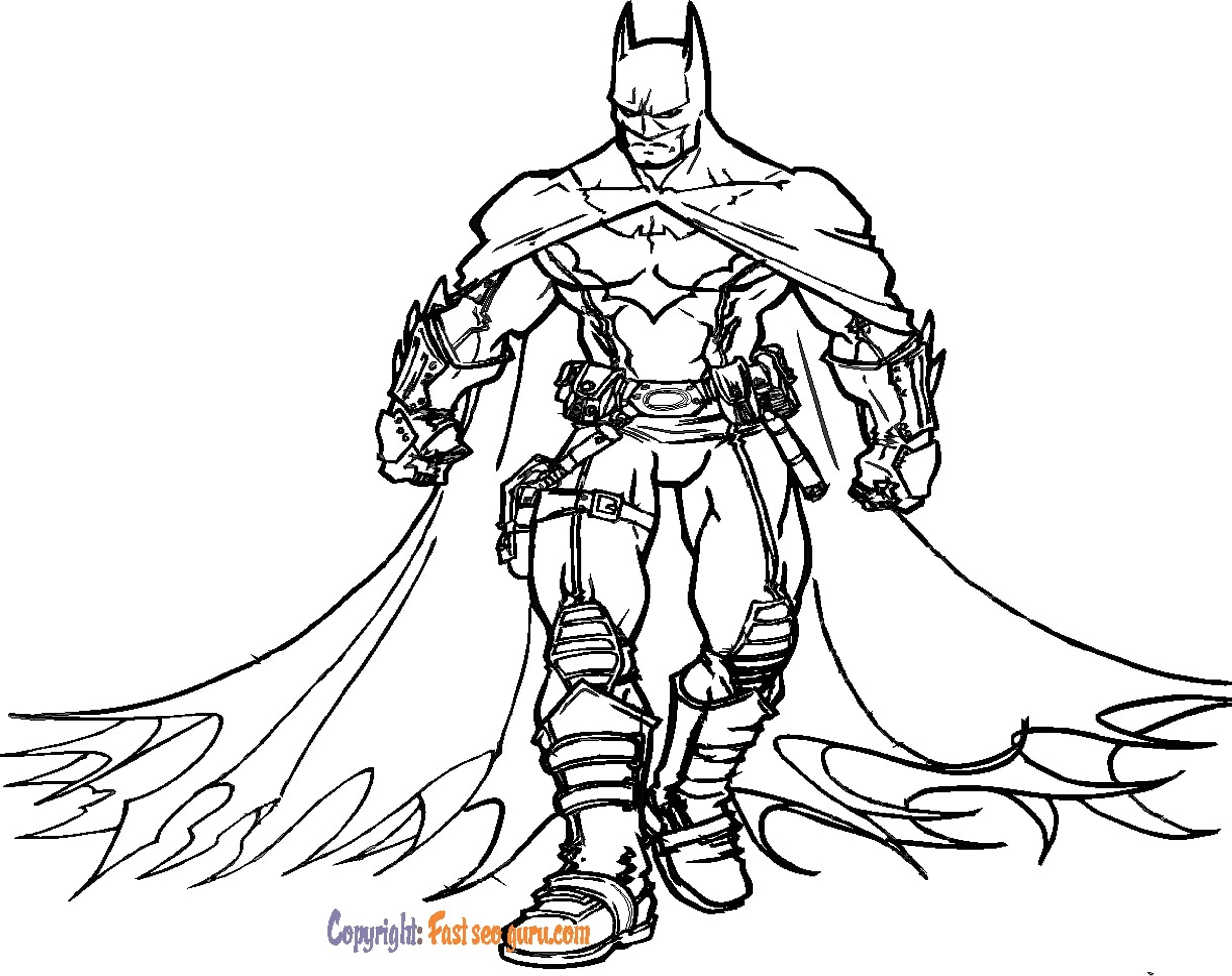 Coloring Pages Batman To Print Out For Kids
