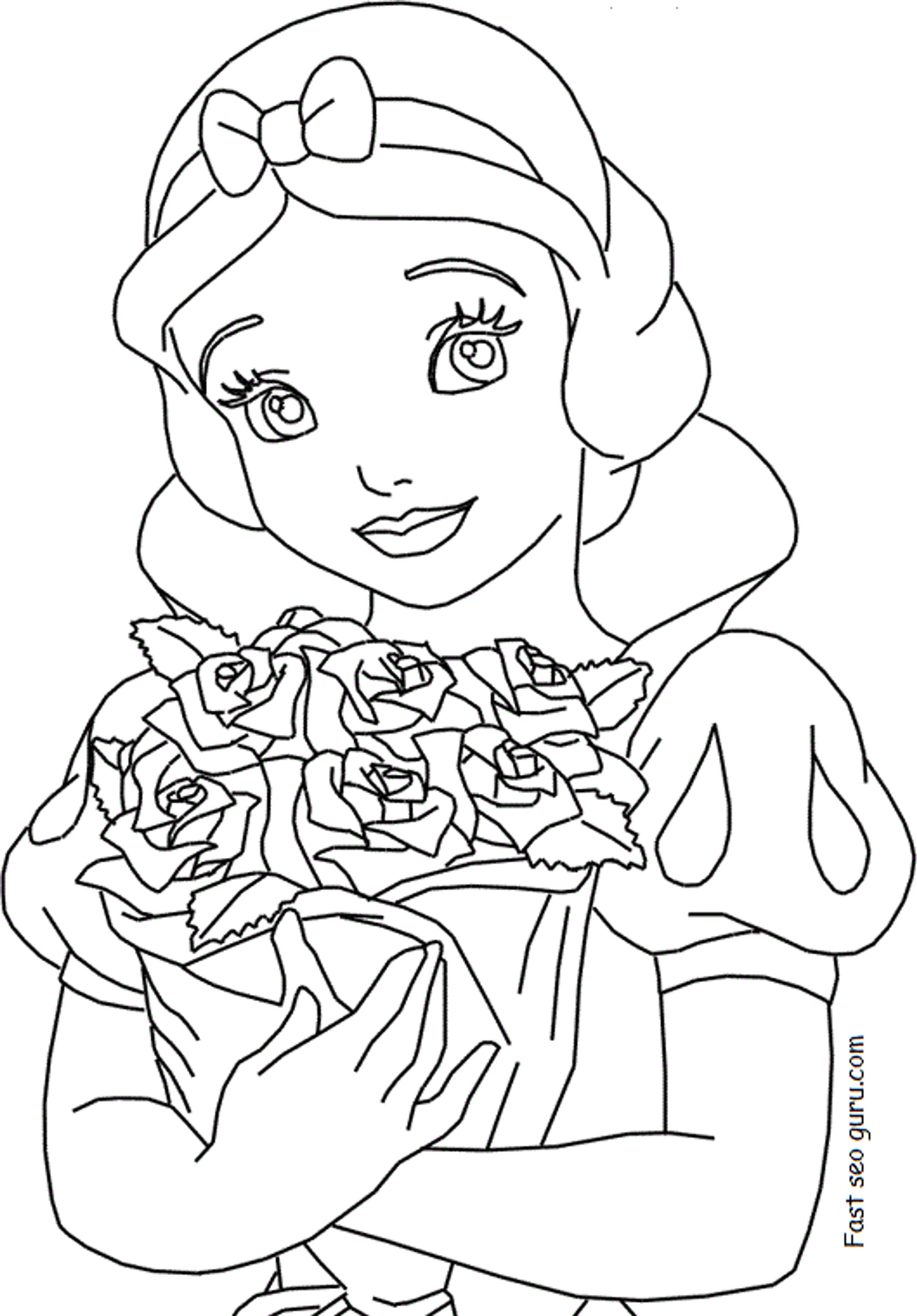Disney Princess Snow White Coloring Pagescoloring Pages