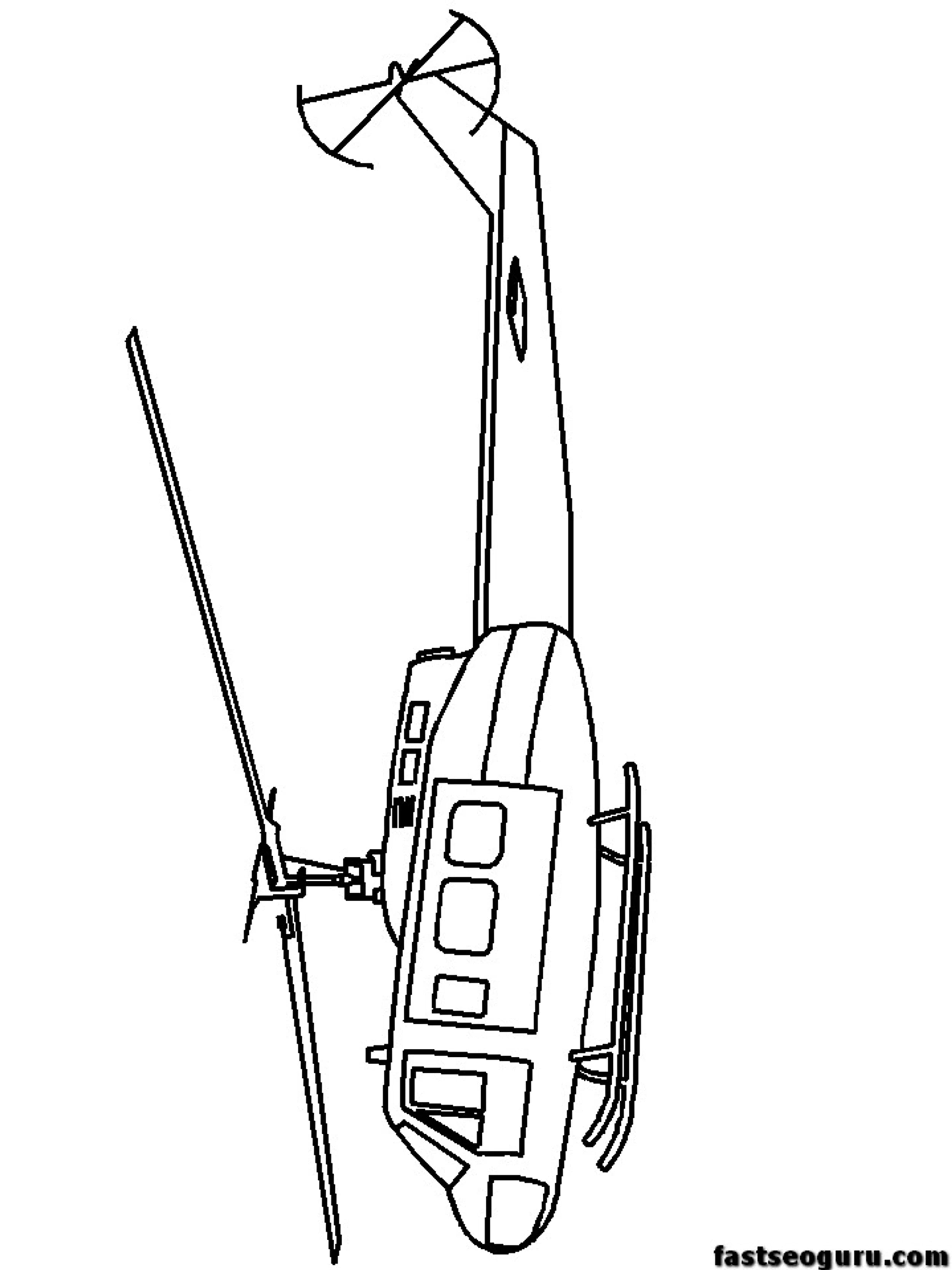 Online Coloring Pages Military Helicopters