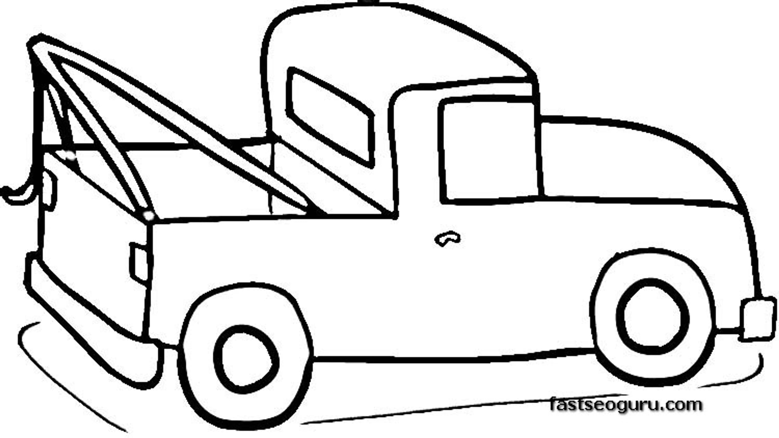 Pickup Truck Coloring Page