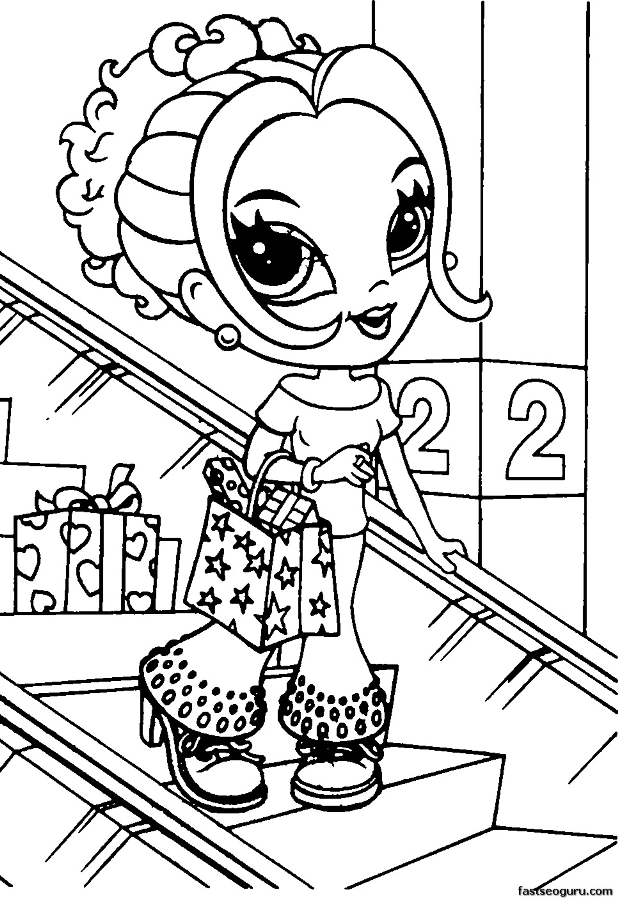 Printable For Girls Lisa Frank Coloring Pages 1