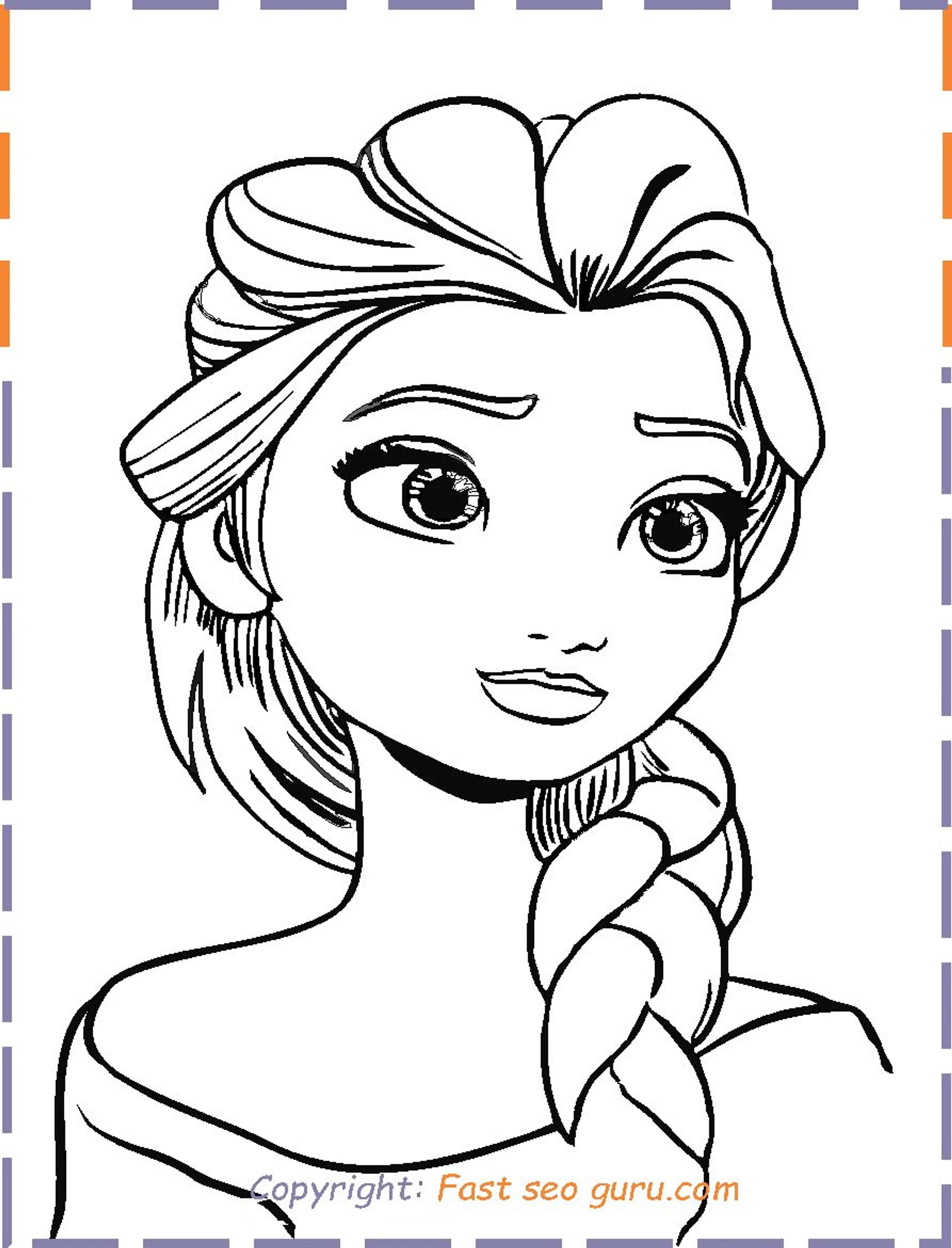 Queen Elsa Frozen 2 Coloring Pages To Print Out