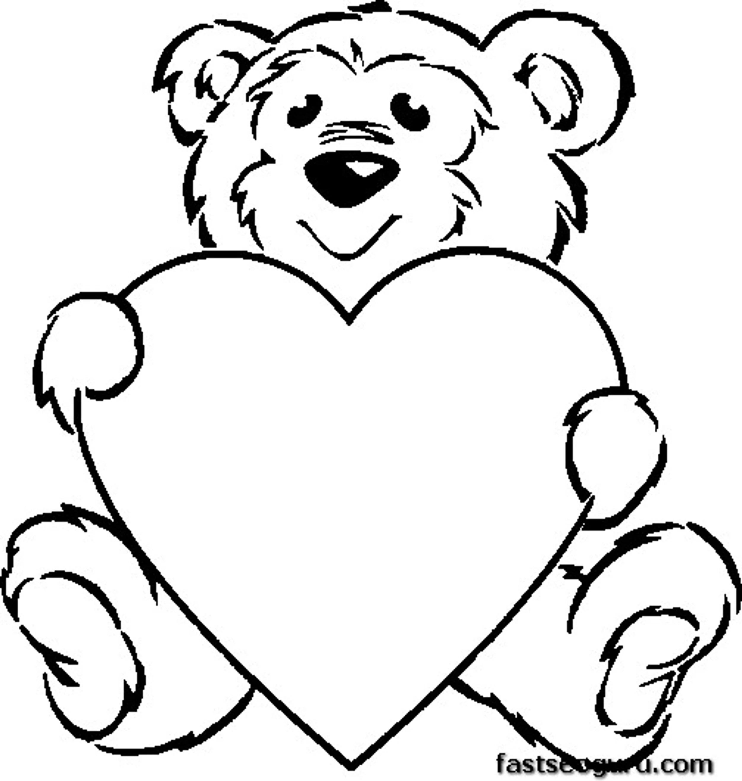 Valentines Day Teddy Bear With Heart