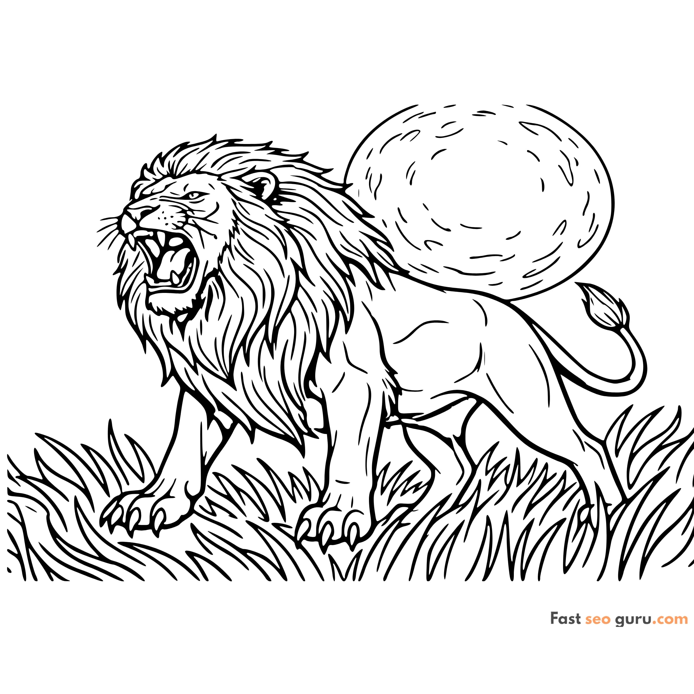 Coloring Pages Mufasa The Lion King