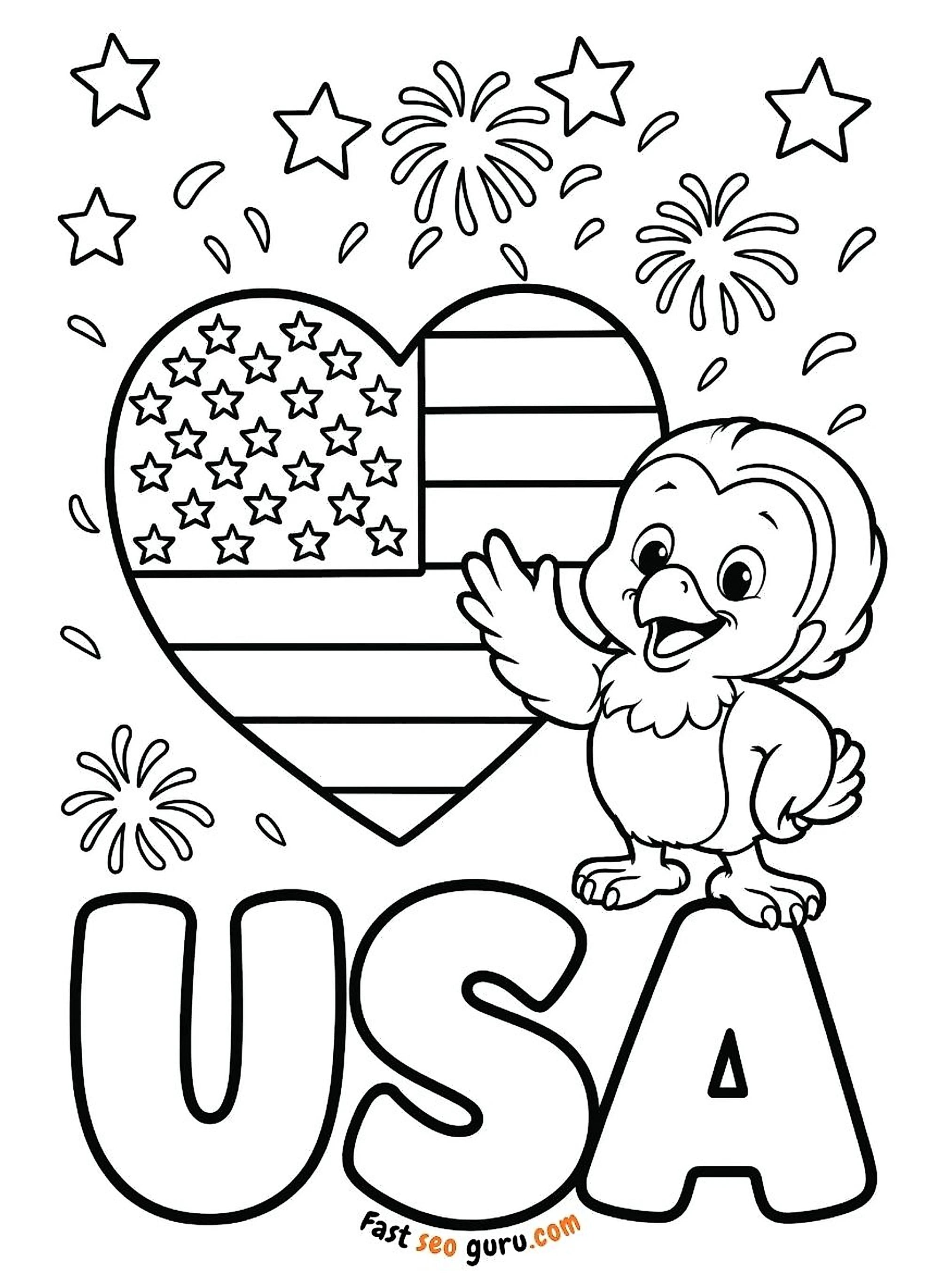 Free 4th Of July Coloring Page: Download Printable Pdf Now